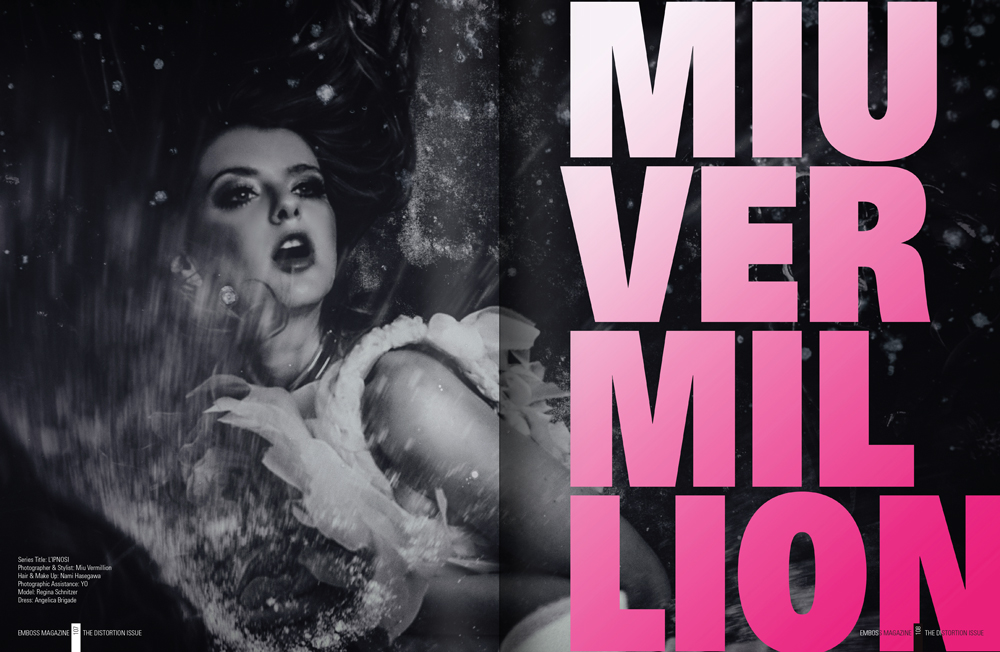 L'Ipnosi - Miu Vermillion Fine Art Photography for Emboss Magazine Vol. 001