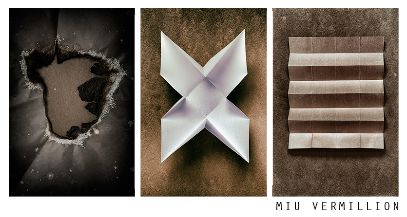 moldy cardboards, burnt vellum, and dilapidated paper