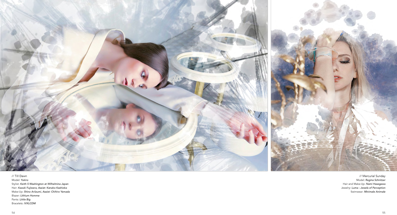 miu vermillion photo remix - custom photoshop brushes created using Adobe Capture