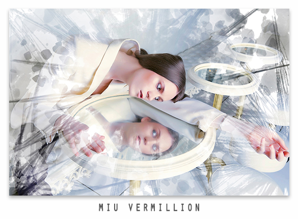 miu vermillion photo remix - custom photoshop brushes created using Adobe Capture