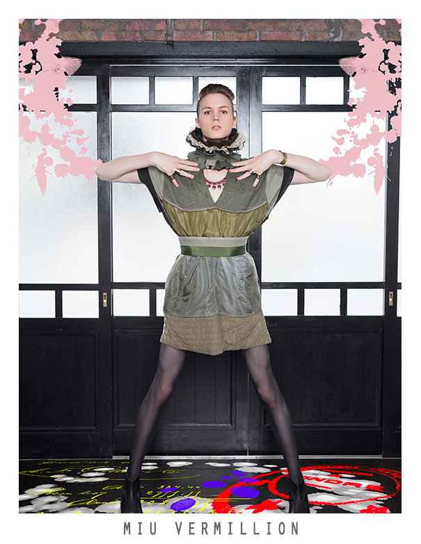 Splash! - Fashion Editorial by Miu Vermillion for Aether Magazine with androgynous model Yukiro Dravarious in Tokyo, Japan