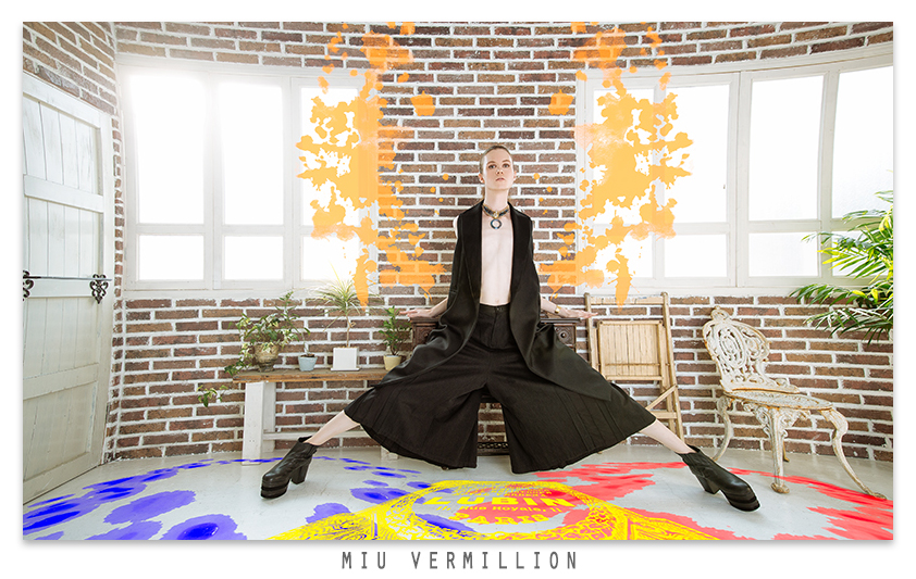 Splash! - Fashion Editorial by Miu Vermillion for Aether Magazine with androgynous model Yukiro Dravarious in Tokyo, Japan