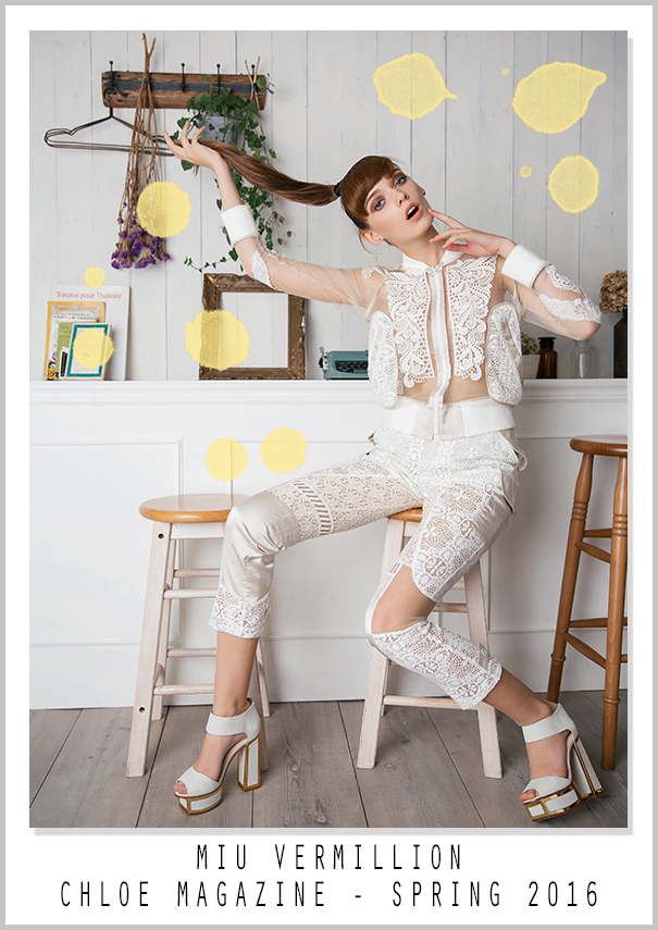 Miu Vermillion for CHLOE MAGAZINE Spring 2016