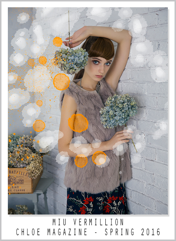 Miu Vermillion for CHLOE MAGAZINE Spring 2016