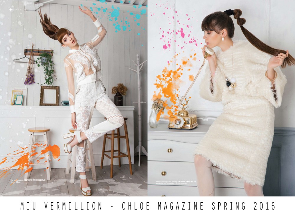 Miu Vermillion for CHLOE MAGAZINE Spring 2016