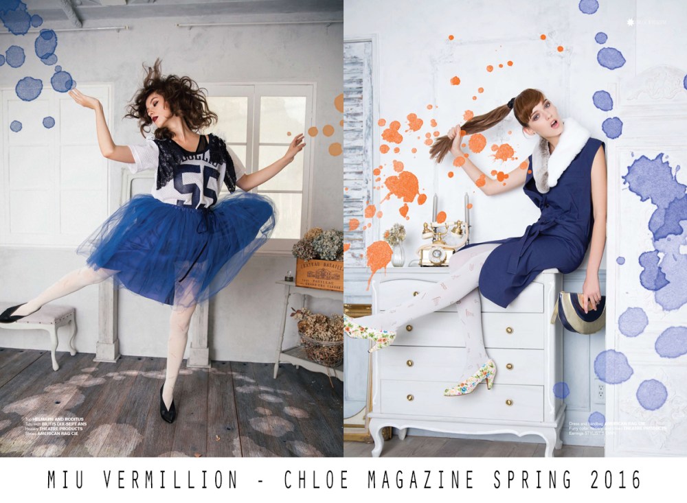 Miu Vermillion for CHLOE MAGAZINE Spring 2016