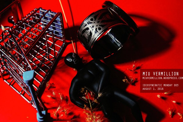 Miu Vermillion | Fashion Still Life Photography - Hermes Bangles + h. naoto leather ring