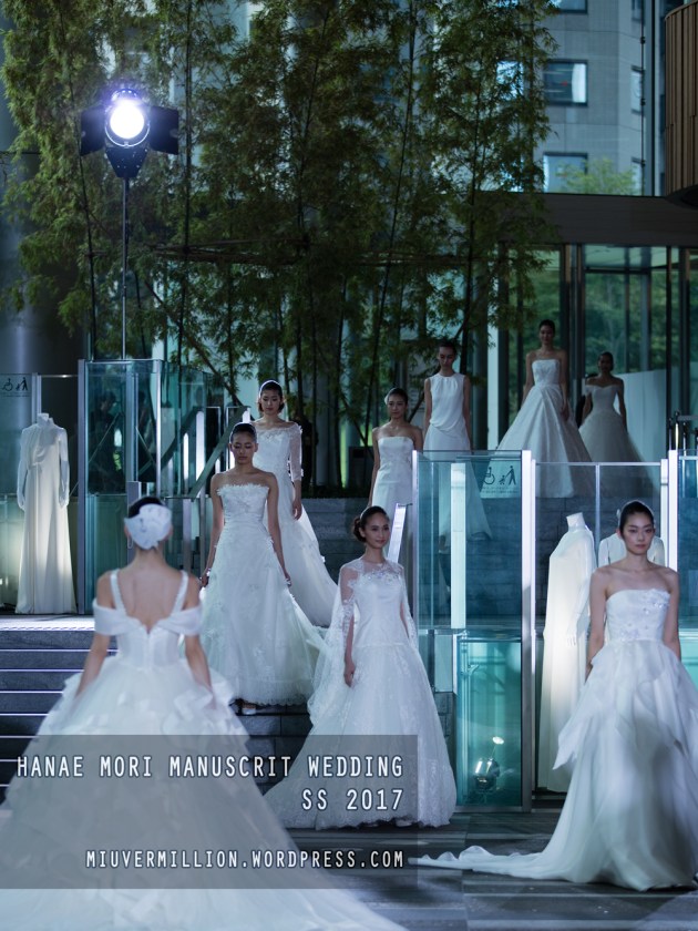 Hanae Mori Manuscrit Wedding SS 2017 | Amazon Fashion Week Tokyo - Photographed by Miu Vermillion