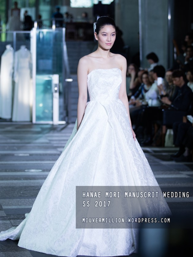 Hanae Mori Manuscrit Wedding SS 2017 | Amazon Fashion Week Tokyo - Photographed by Miu Vermillion