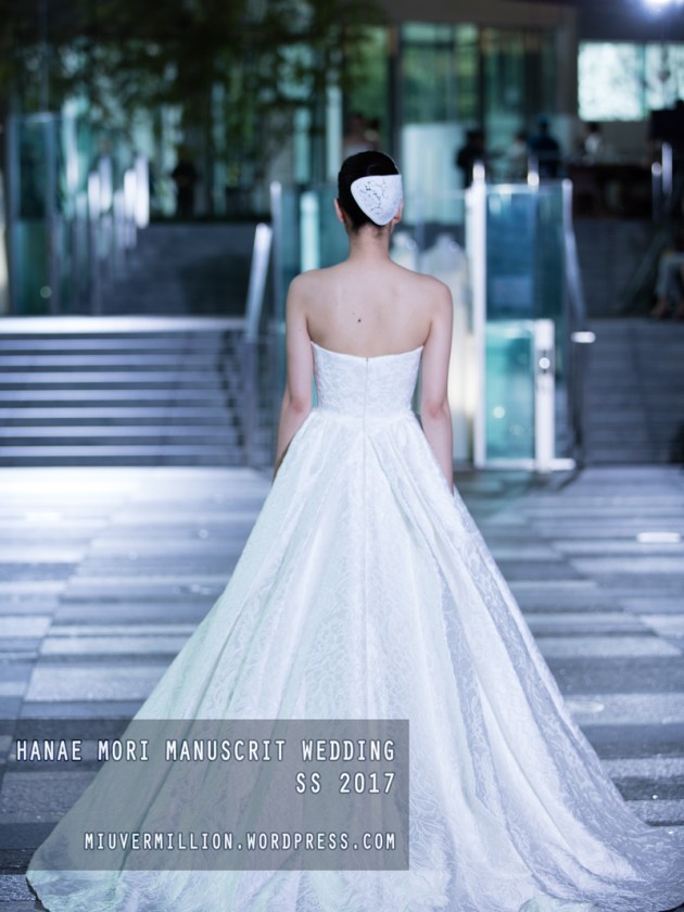 Hanae Mori Manuscrit Wedding SS 2017 | Amazon Fashion Week Tokyo - Photographed by Miu Vermillion
