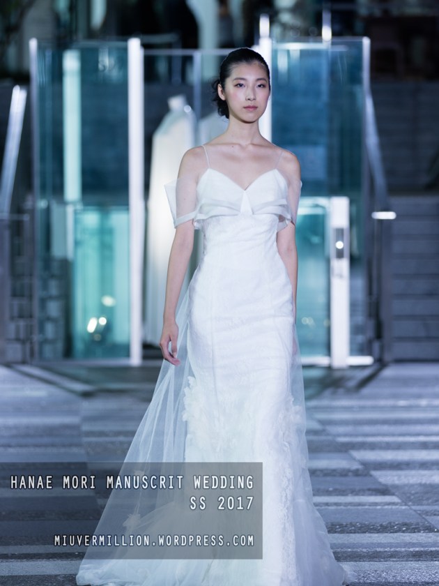 Hanae Mori Manuscrit Wedding SS 2017 | Amazon Fashion Week Tokyo - Photographed by Miu Vermillion