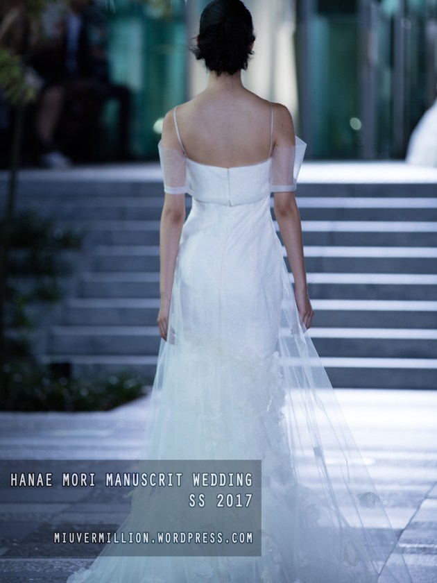 Hanae Mori Manuscrit Wedding SS 2017 | Amazon Fashion Week Tokyo - Photographed by Miu Vermillion