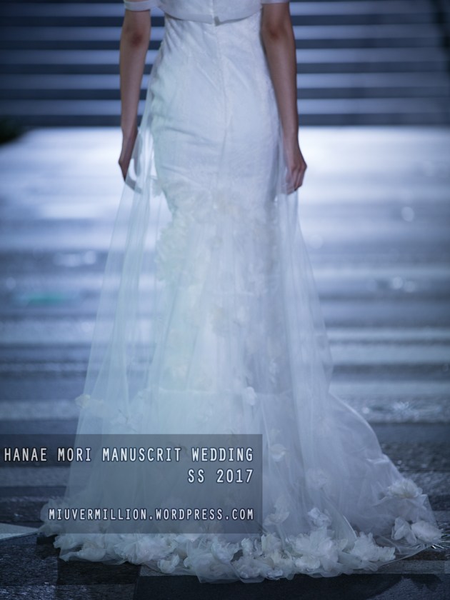 Hanae Mori Manuscrit Wedding SS 2017 | Amazon Fashion Week Tokyo - Photographed by Miu Vermillion