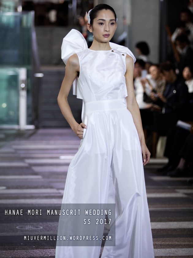 Hanae Mori Manuscrit Wedding SS 2017 | Amazon Fashion Week Tokyo - Photographed by Miu Vermillion