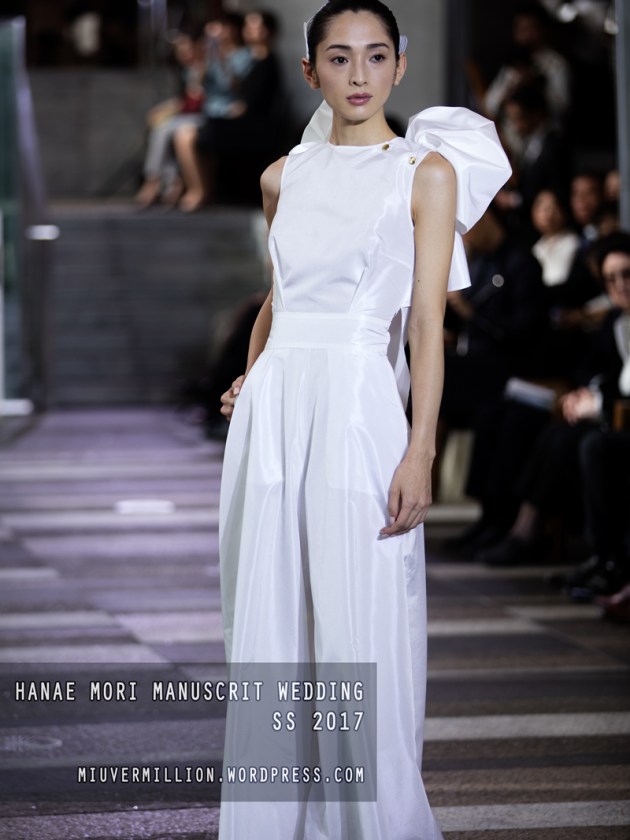 Hanae Mori Manuscrit Wedding SS 2017 | Amazon Fashion Week Tokyo - Photographed by Miu Vermillion
