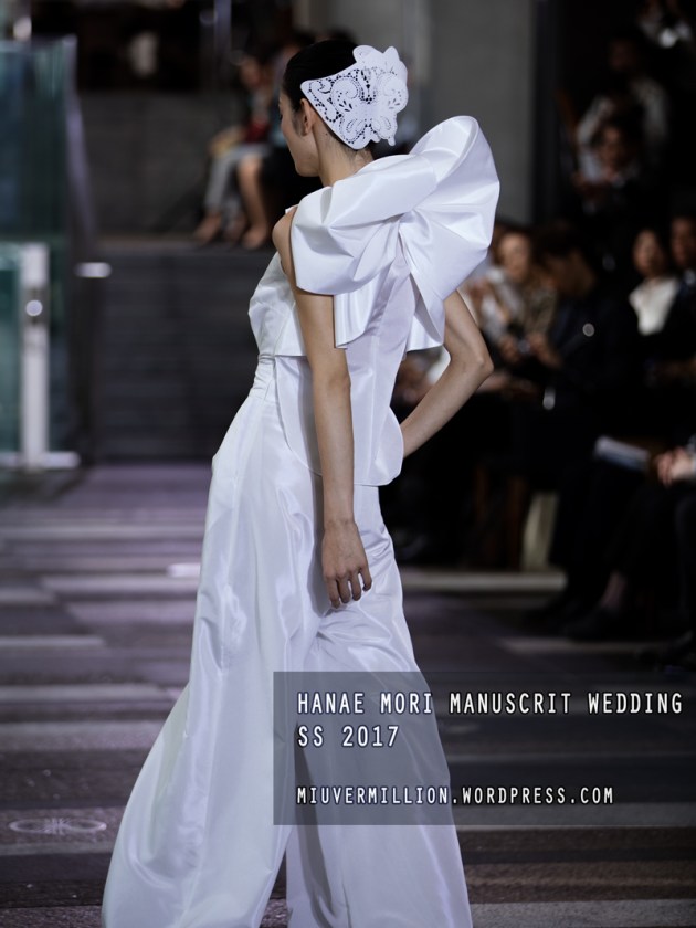 Hanae Mori Manuscrit Wedding SS 2017 | Amazon Fashion Week Tokyo - Photographed by Miu Vermillion