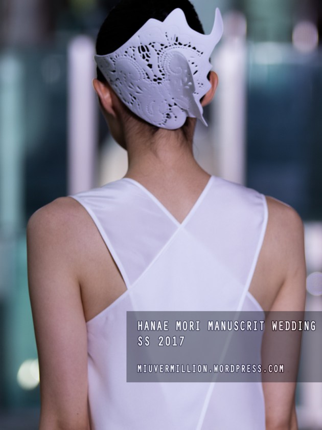 Hanae Mori Manuscrit Wedding SS 2017 | Amazon Fashion Week Tokyo - Photographed by Miu Vermillion
