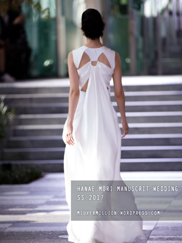 Hanae Mori Manuscrit Wedding SS 2017 | Amazon Fashion Week Tokyo - Photographed by Miu Vermillion