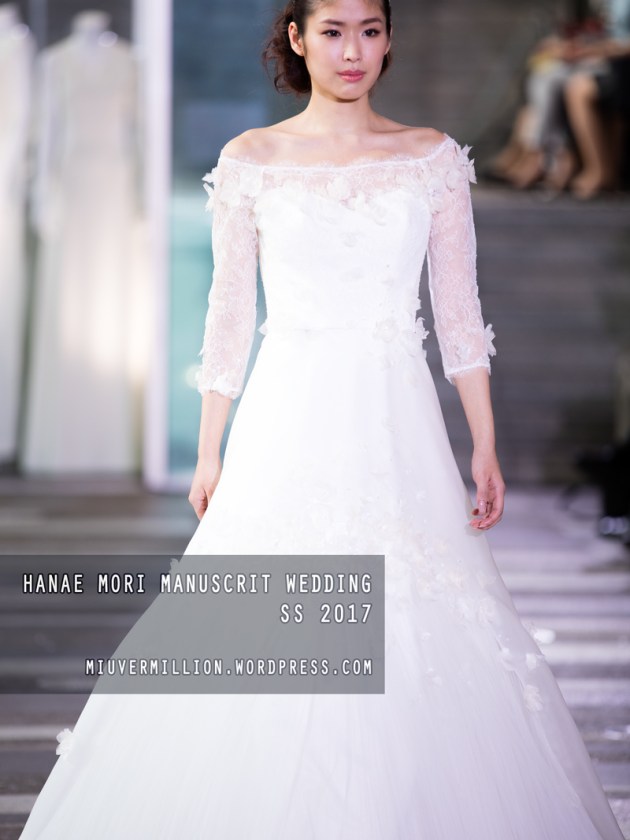 Hanae Mori Manuscrit Wedding SS 2017 | Amazon Fashion Week Tokyo - Photographed by Miu Vermillion