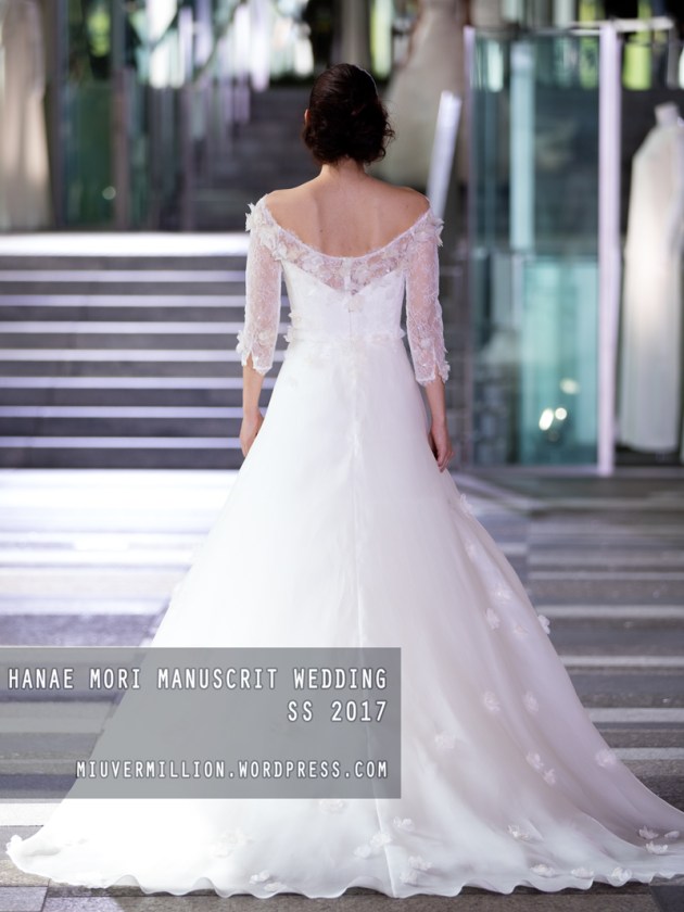 Hanae Mori Manuscrit Wedding SS 2017 | Amazon Fashion Week Tokyo - Photographed by Miu Vermillion