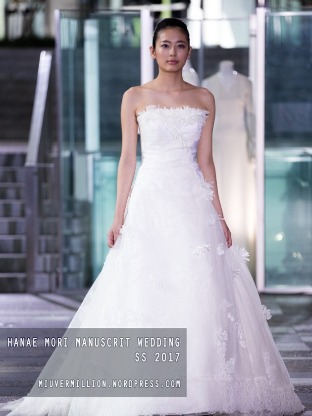 Hanae Mori Manuscrit Wedding SS 2017 | Amazon Fashion Week Tokyo - Photographed by Miu Vermillion