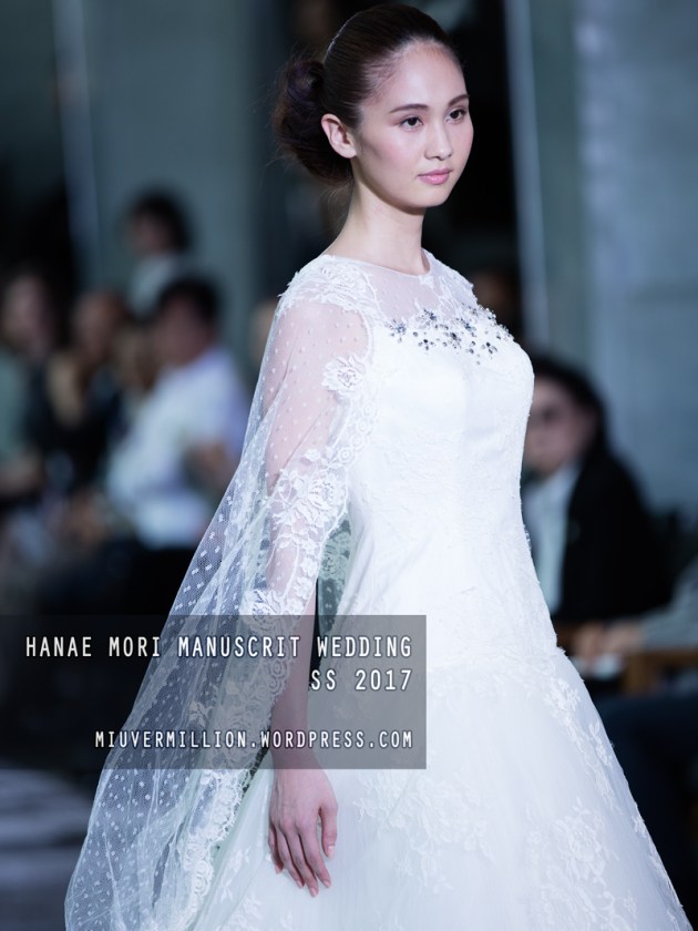 Hanae Mori Manuscrit Wedding SS 2017 | Amazon Fashion Week Tokyo - Photographed by Miu Vermillion