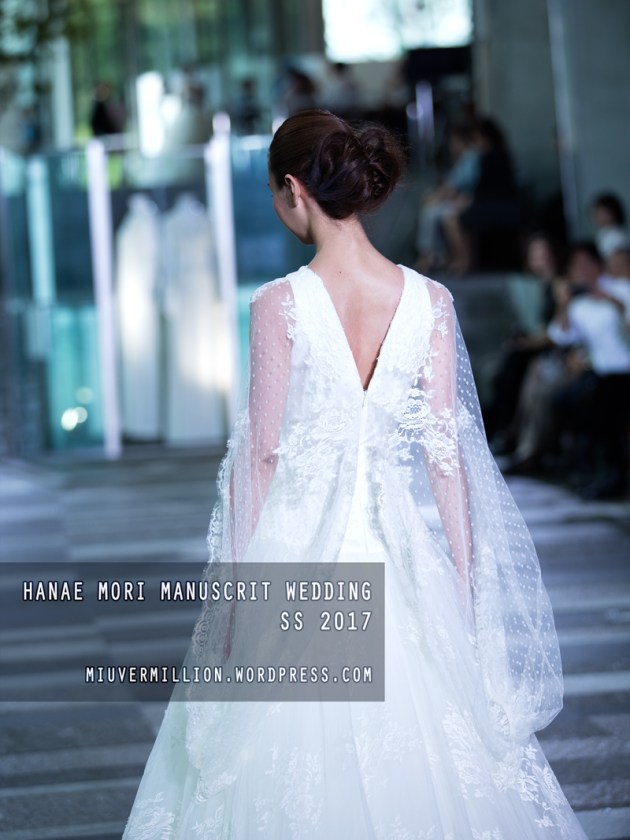 Hanae Mori Manuscrit Wedding SS 2017 | Amazon Fashion Week Tokyo - Photographed by Miu Vermillion