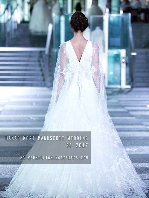 Hanae Mori Manuscrit Wedding SS 2017 | Amazon Fashion Week Tokyo - Photographed by Miu Vermillion