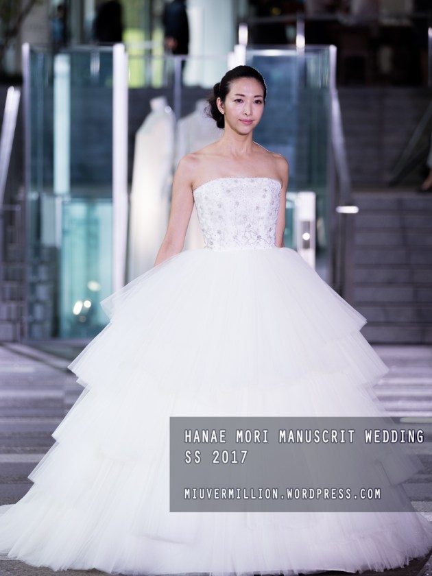 Hanae Mori Manuscrit Wedding SS 2017 | Amazon Fashion Week Tokyo - Photographed by Miu Vermillion