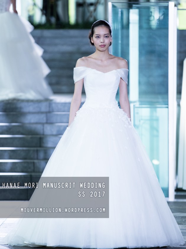 Hanae Mori Manuscrit Wedding SS 2017 | Amazon Fashion Week Tokyo - Photographed by Miu Vermillion