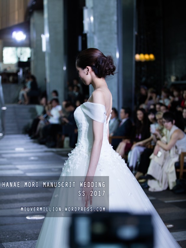 Hanae Mori Manuscrit Wedding SS 2017 | Amazon Fashion Week Tokyo - Photographed by Miu Vermillion