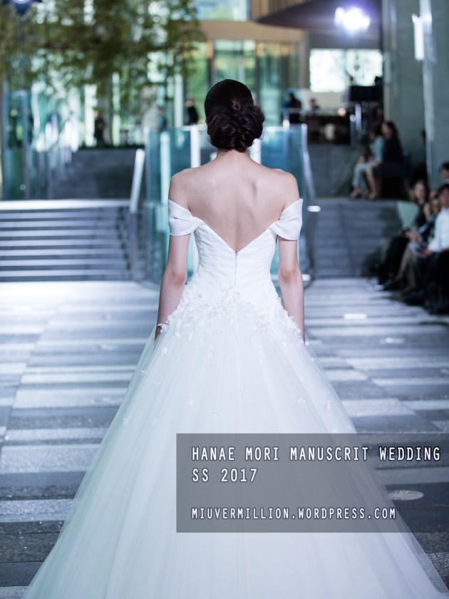 Hanae Mori Manuscrit Wedding SS 2017 | Amazon Fashion Week Tokyo - Photographed by Miu Vermillion