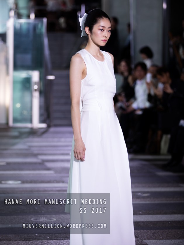 Hanae Mori Manuscrit Wedding SS 2017 | Amazon Fashion Week Tokyo - Photographed by Miu Vermillion