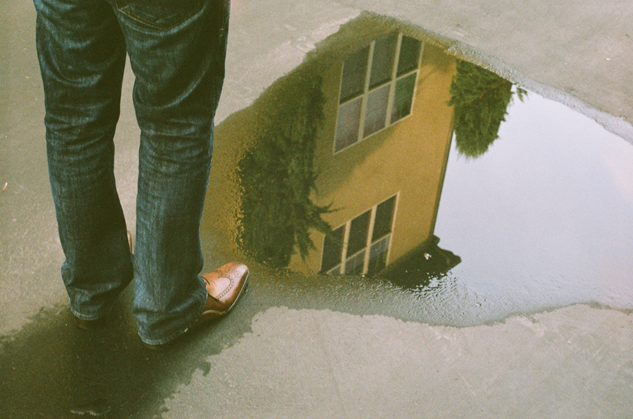 Agfa Vista Plus 400 + Zenit 412LS // Reflection on a Water Puddle - via Miu Vermillion Photography Blog`
